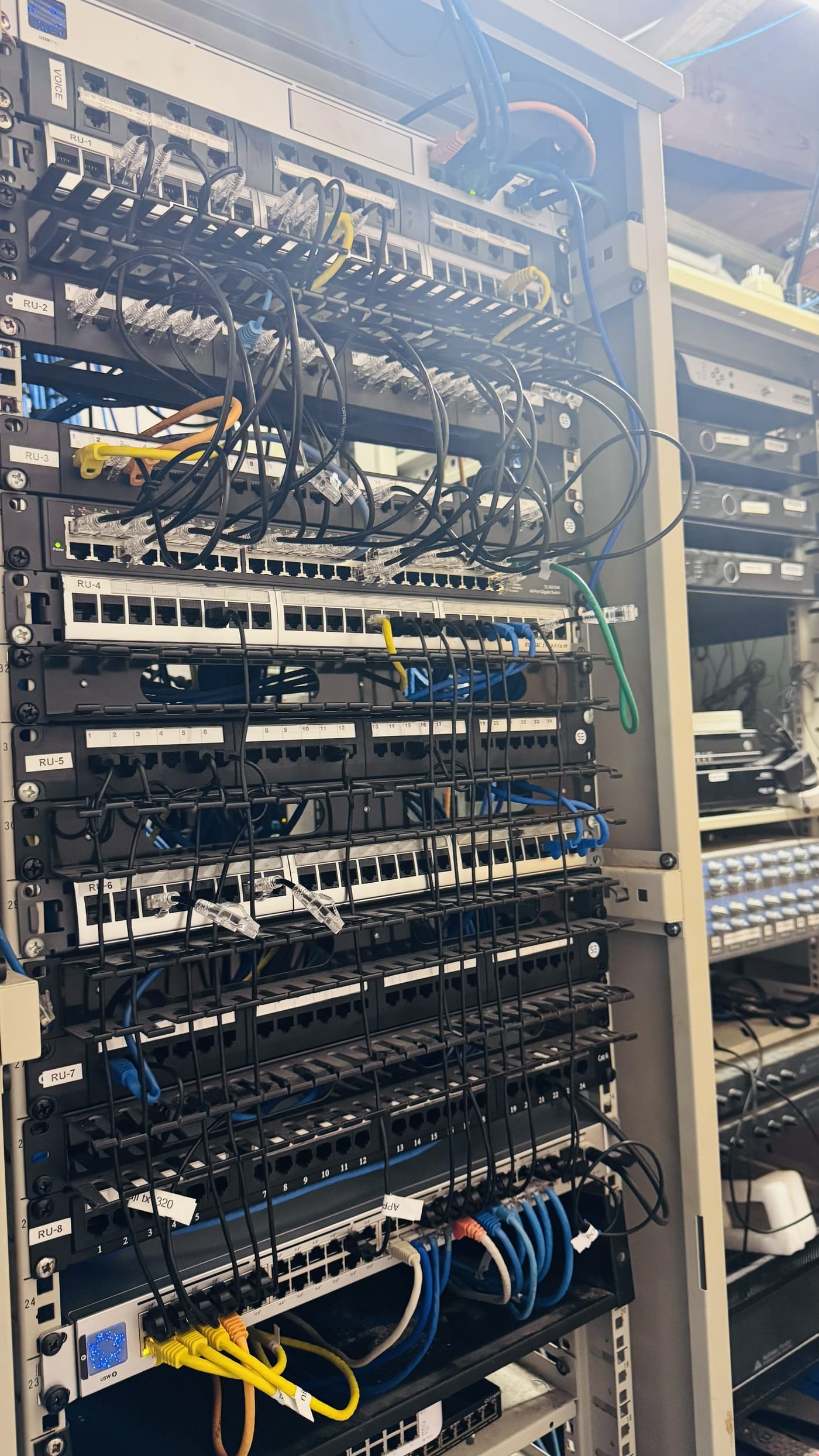 Business Network Cabinet Cleanup and Cable Management in Burleigh Heads