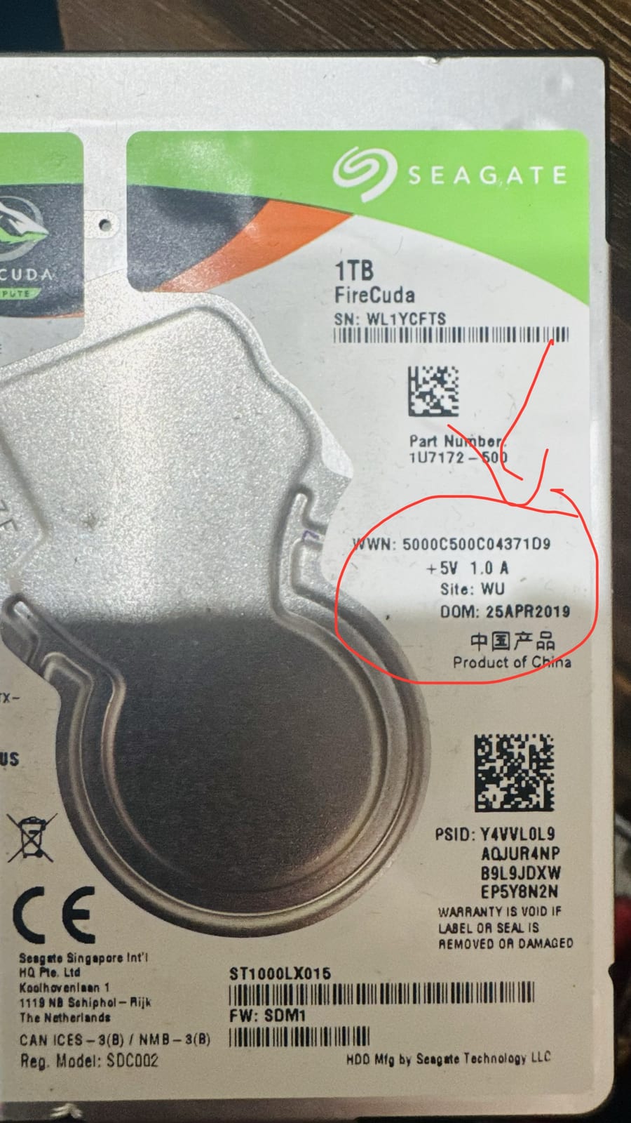 Failing Seagate Hard Drive: Data Recovered Before Total Failure in Carrara