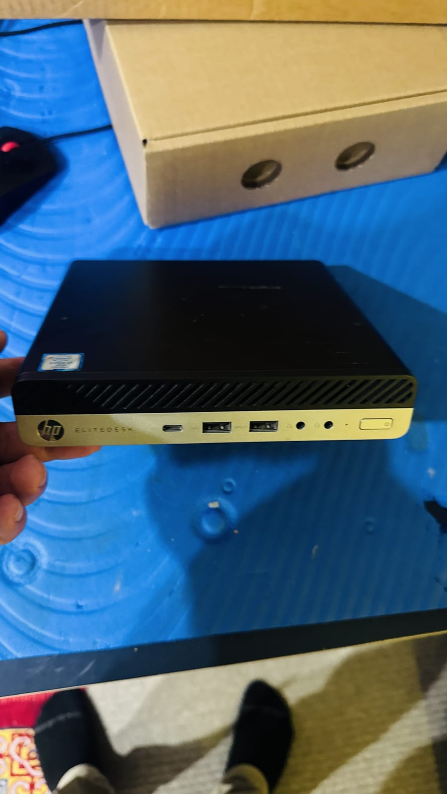 Compact HP EliteDesk Mini PC Setup for a Mudgeeraba Small Business